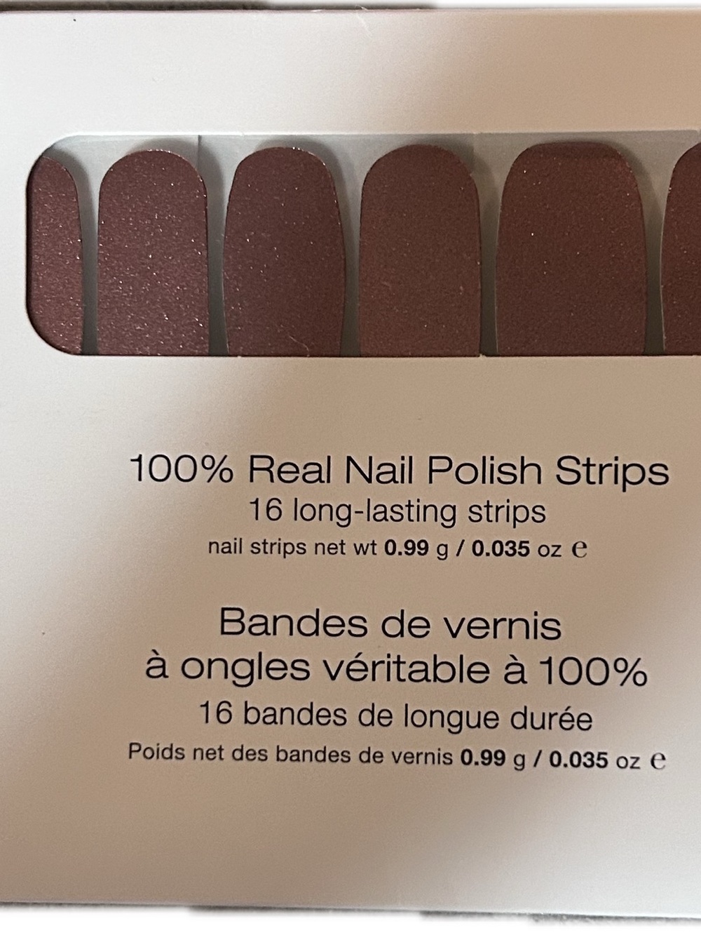Color Street Mauve Shimmer Press-On Nail Strips